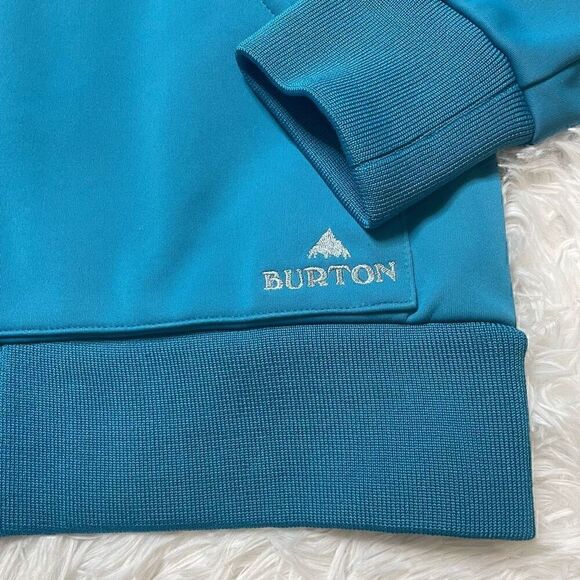 Burton Womens Jacket Size Large Spring Fall Lightweight Blue Full Zip Hooded - Picture 5 of 9